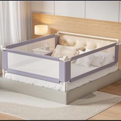 3-Piece King Size Toddler Bed Rail Guard – Adjustable Safety Rails with Lock