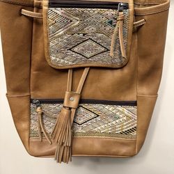 Genuine leather backpack