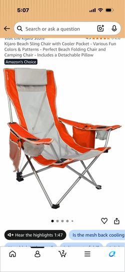 Beach chair like new
