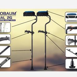 Ergobaum Dual Underarm Shock Absorbing Crutches