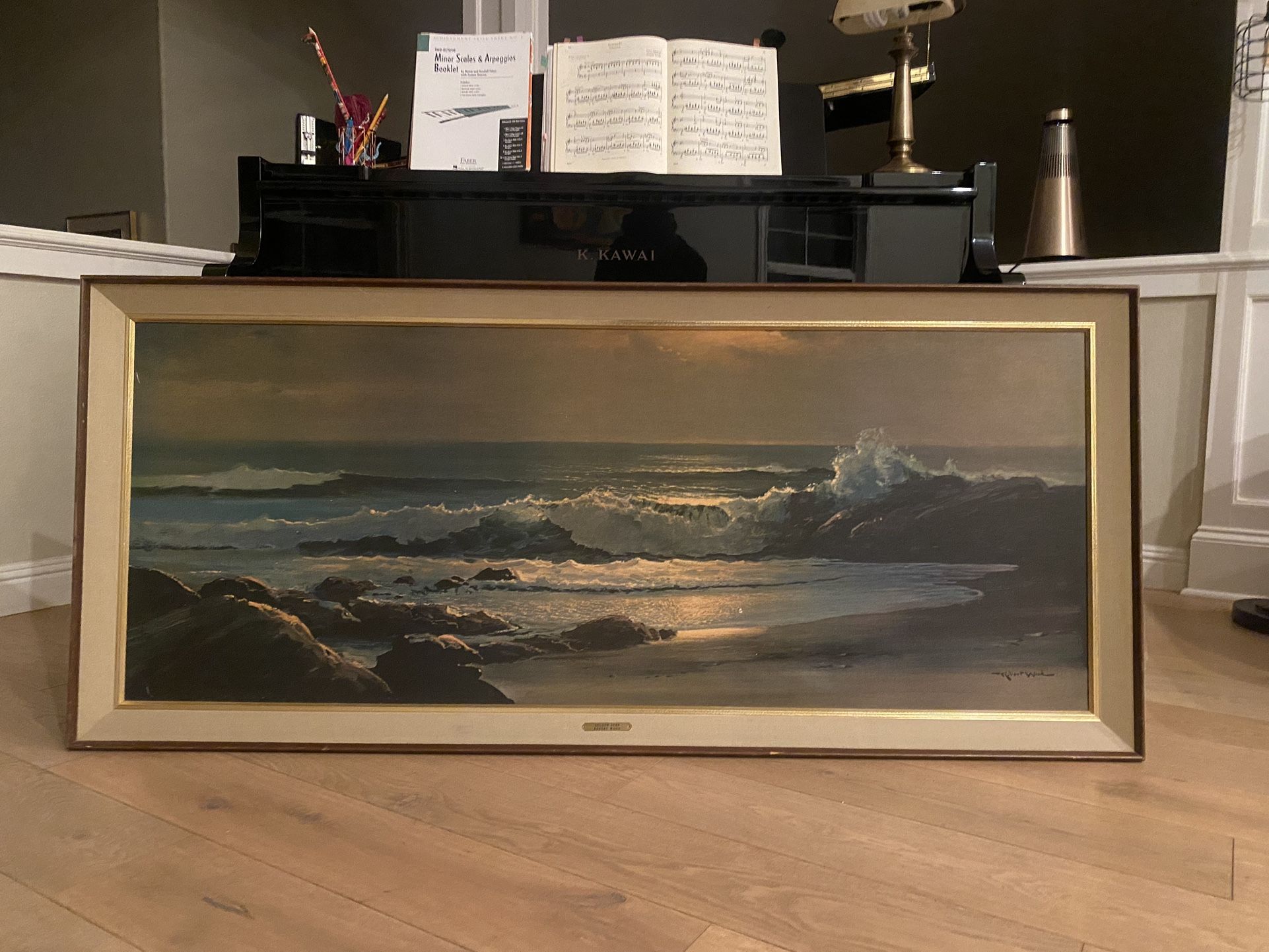 Painting Golden Surf By Robert Wood
