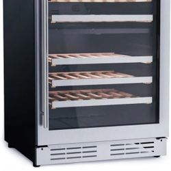 Elica 24 Inch Dual Zone Wine Cellar: Stainless Steel