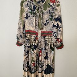 Floral Print Button Up Midi Dress Five Cats Size S
