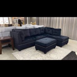 New Sectional + Ottoman 