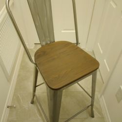 A Pair Of Stainless steel Chairs 