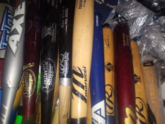 BASEBALL WOOD & HIGH performance bats only  80 each ! Betta hurry