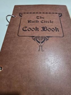 The Ruth Circle Cook Book Vintage Ring Binder