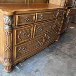 5 Piezas Wood Bedroom Set 