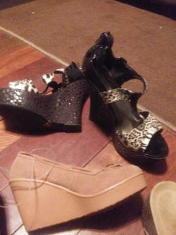 Ladies wedges size 6 7 8
