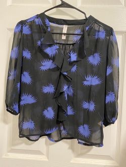 Black + Blue top