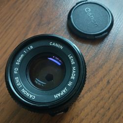 Canon FD 50mm f/1.8 Standard Lens for FD Mount