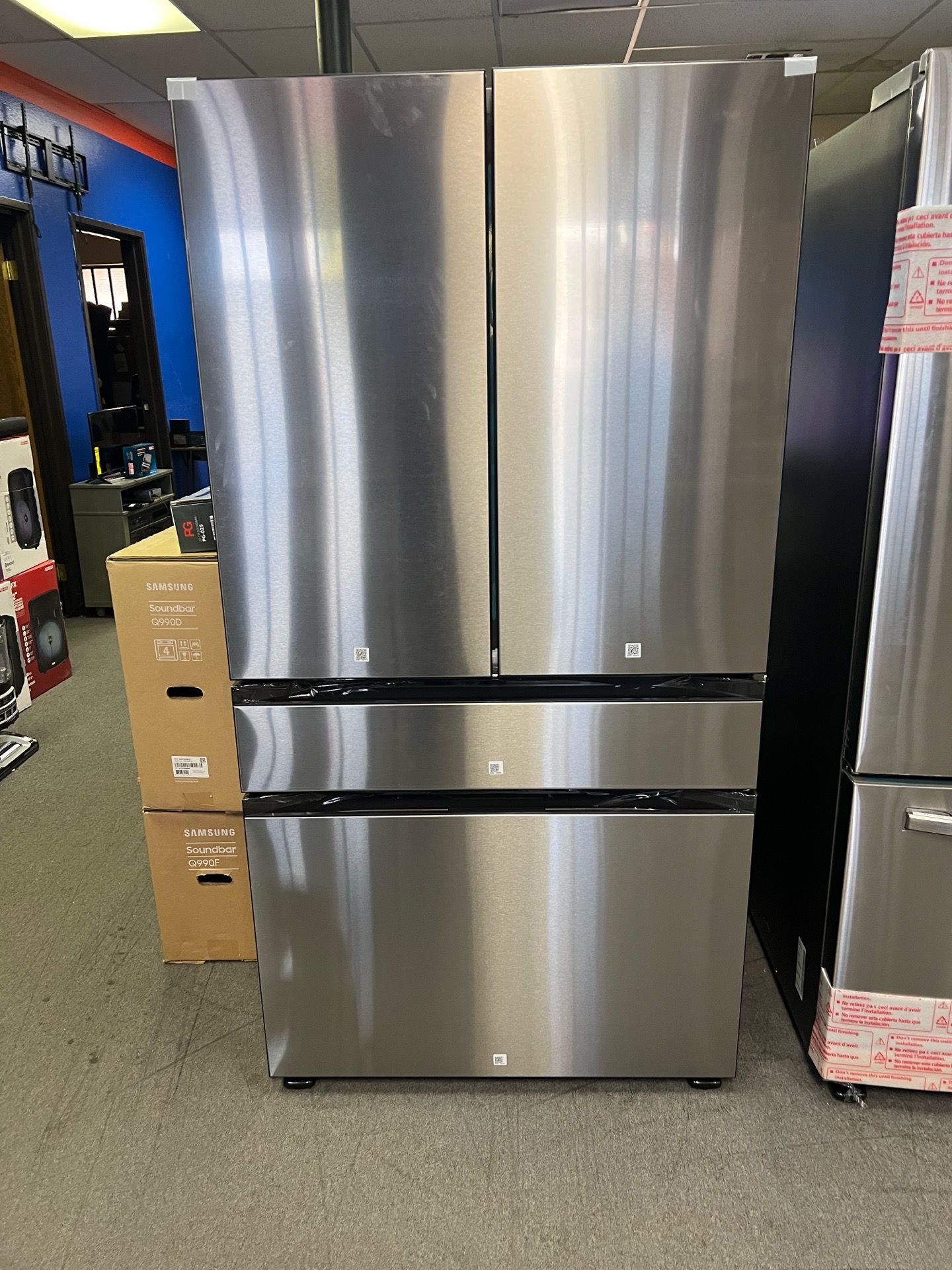 Samsung 4 door stainless steel refrigerator