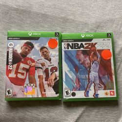 Nba2k22 & Madden 22 For Xbox Series X/S