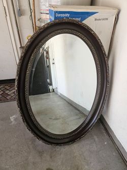 Oval Crest Mirror