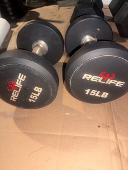 Relife 15 LB Dumbbells Pair