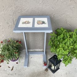 Side Tv Tray Table Birds 