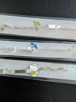 Silver .925 Hello Kitty Bracelet For Girls 