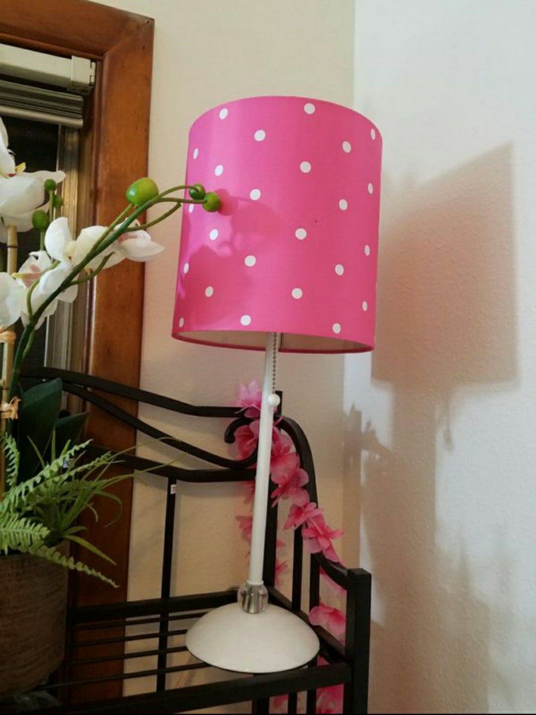 Pink PolkaDot Lamp π