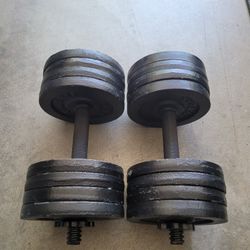 Adjustable Dumbbells (2x45Lbs) for $70 Firm (Walnut 91789)