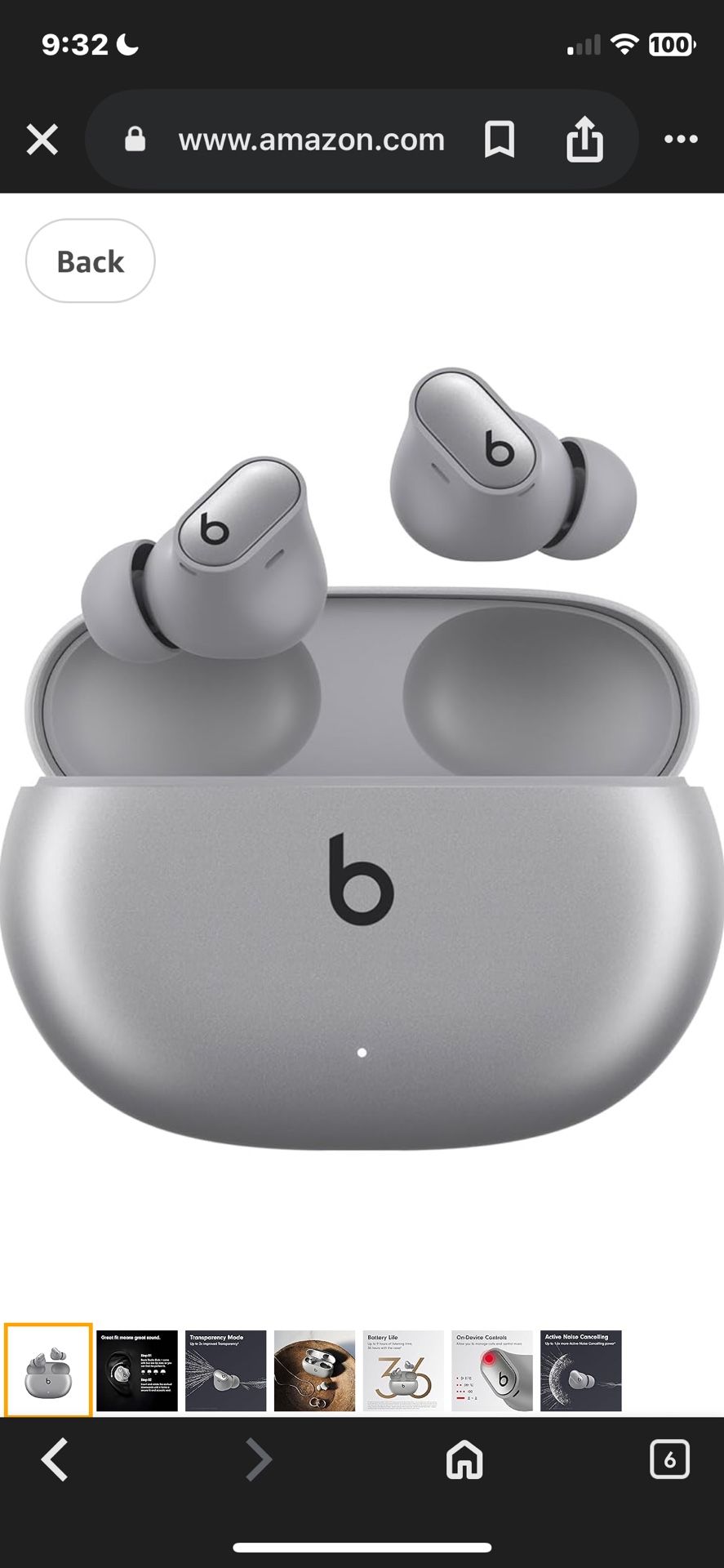 Beats   Studio Buds Totally Wireless Noise Cancelling Earbuds 