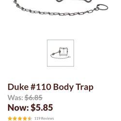 4 Duke #110 Body Traps