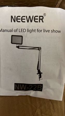 2 - pack Desk mount LED light for live show