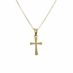 Necklace Solid gold 14k. Cross