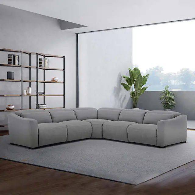 Finson Power Reclining Fabric Sectional with Power Headrests COSTCO MSRP $2000 ONLY ASKING $999