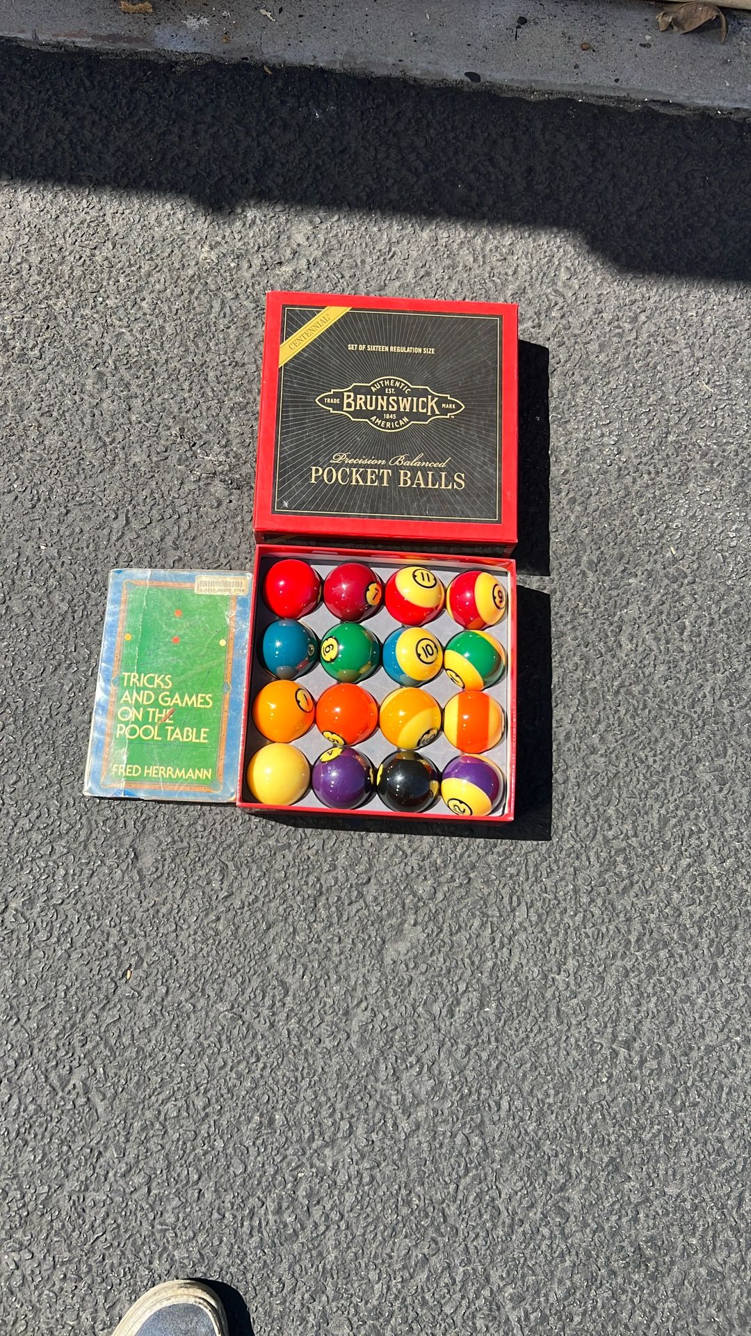 Never Used Billiard Balls, And Book