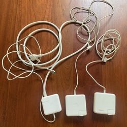 3 Apple MagSafe Power Adaptors