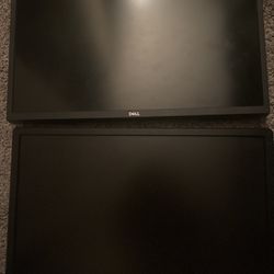 Dual Dell Monitors And Monitor Stands