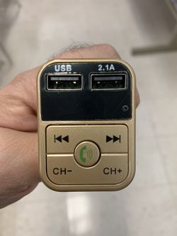 Wireless Bluetooth Car kit handsfree talk MP3 player fm transmitter dual car charger