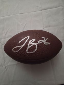 Le'Veon Bell Autographed Football Ball Signed Authenticated