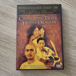 Crouching Tiger Hidden Dragon movie film DVD Michelle Yeoh, Chow Yun Fat, Zhang Ziyi