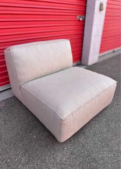 Restoration Hardware Gray COMO Modular Armless Chair⚡️