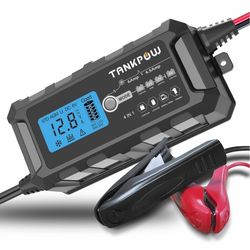 Brand new 6V/12V 6A Automatic Battery Charger,Smart Battery Charger with Overcharge Protection,Trickle Charger Maintainer and Desulfator for Lead Acid