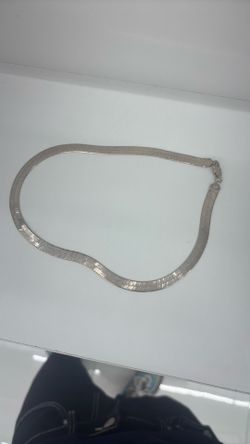 silver herringbone chain 925