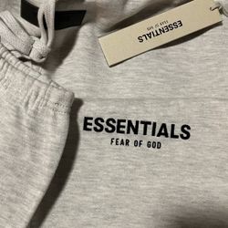Brand New Large Essentials Fear of God Light Heather Gray Sweatpants