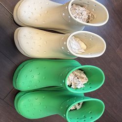 Croc Platform Rain Boots