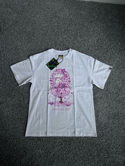 Bape whithe cherry blossom tee