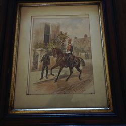 19th-century watercolor by the British artist Orlando Norie (1832–1901)19"×22"