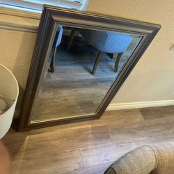 Mirror Glass With Frame 