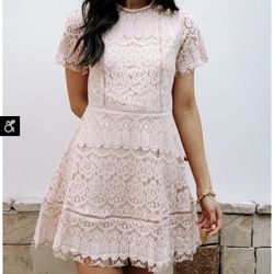 Bohme Pink Lace Dress