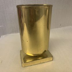 Mid Century Modern Brass Footed Pen Holder Taiwan