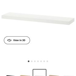 White, Floating Shelves