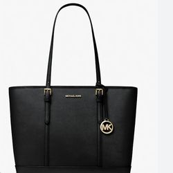 Michael Kors Black Jet Set Tote "Large"