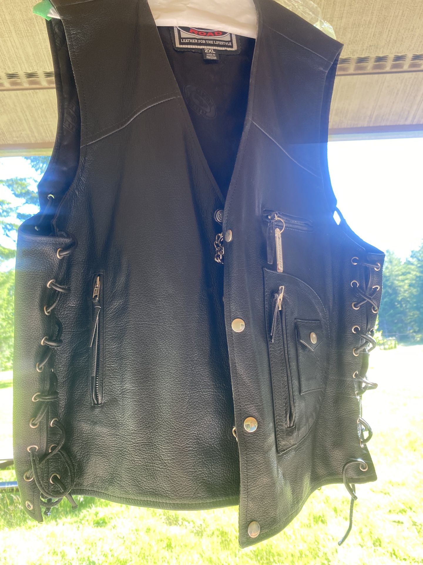 Leather Riding Vest