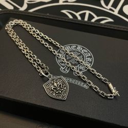 C.hrome H.earts Necklace