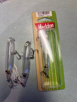Vintage Clear plastic Top Water Fishing Lures