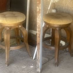 Antique Wood Stools